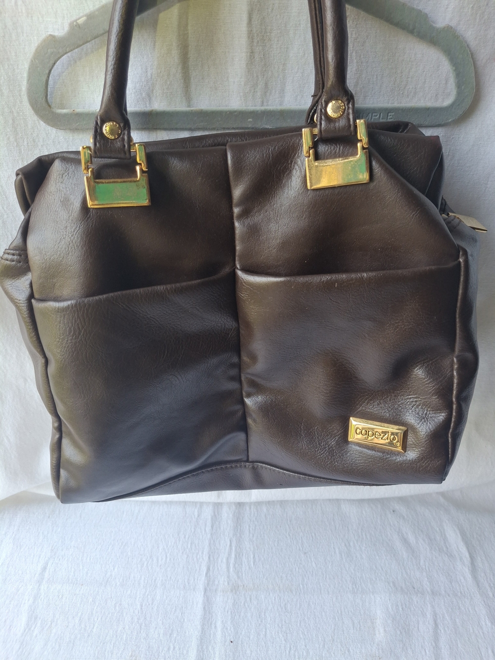 Capezio Women's Brown Faux Leather Tote Bag
